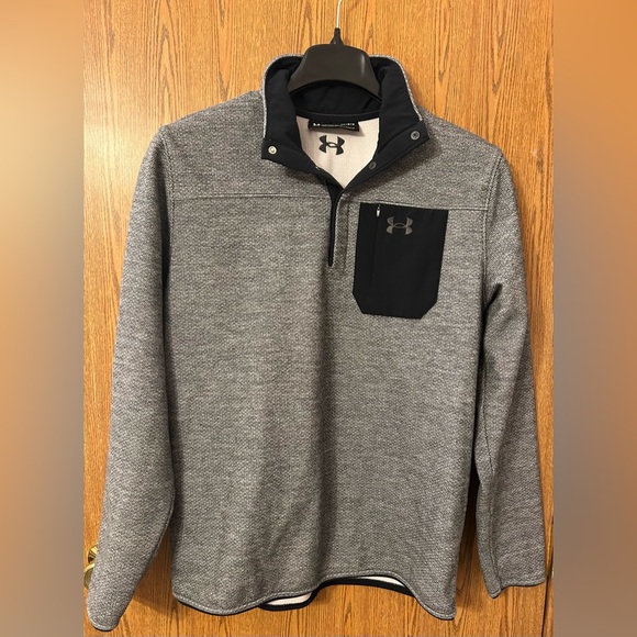 Under Armour Other - Under Armour Coldgear Polartech Pocketed Fleece 1/4 Button Up